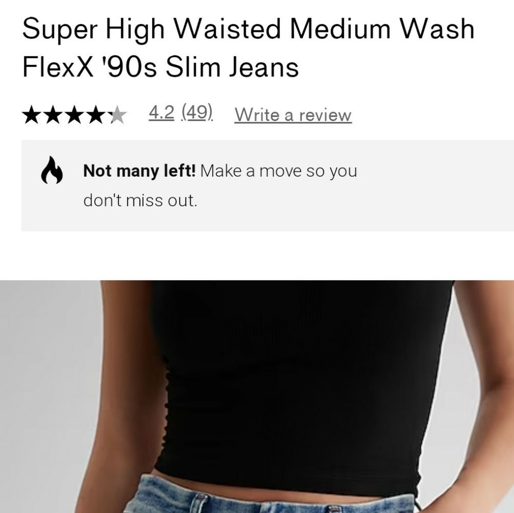 Express FleXX Jeans size L